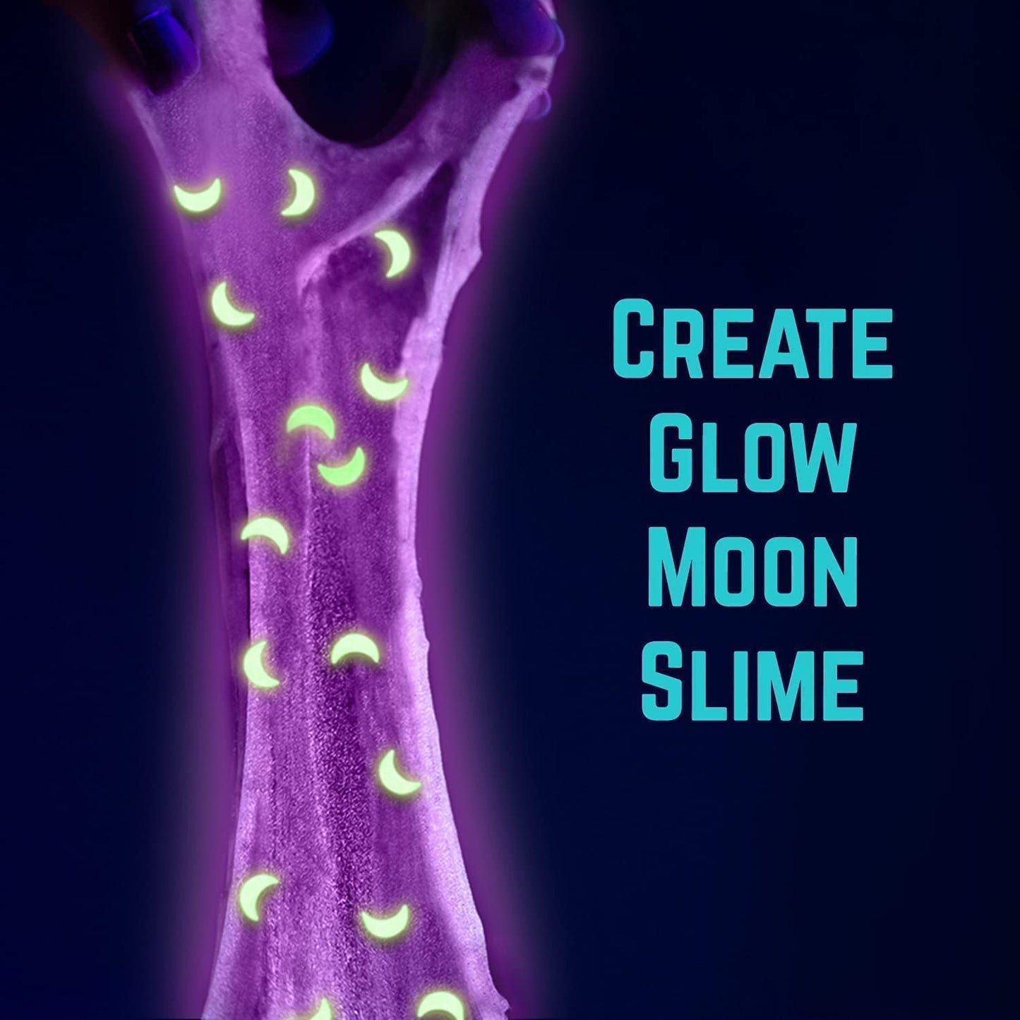 GirlZone Egg Surprise Galaxy Slime Kit — Glow-in-the-Dark Slime, 39 Pieces, for Girls 8–12