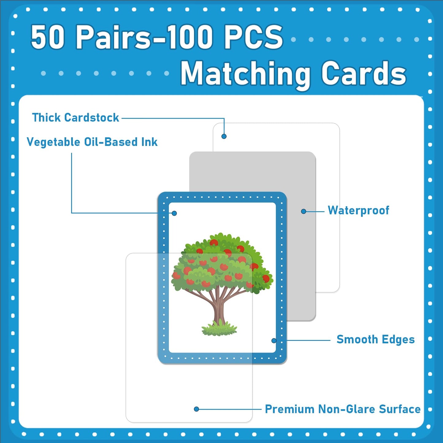 gisgfim 50 Pairs Bible Memory Matching Game – Educational Christian Card Set for Kids