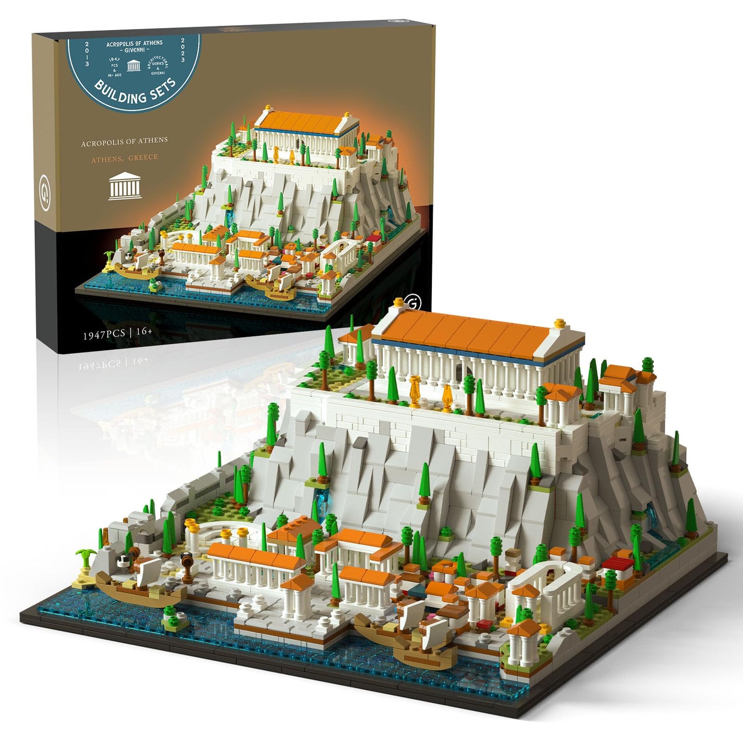 Givenni Architecture: The Acropolis in Athens Building Set – Adult Collectible Model
