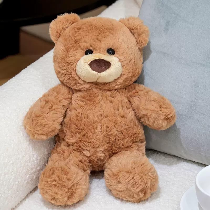Gjlzfwbx Teddy Bear Plush Toy 10-Inch (Brown) – Soft Stuffed Animal Gift for Kids