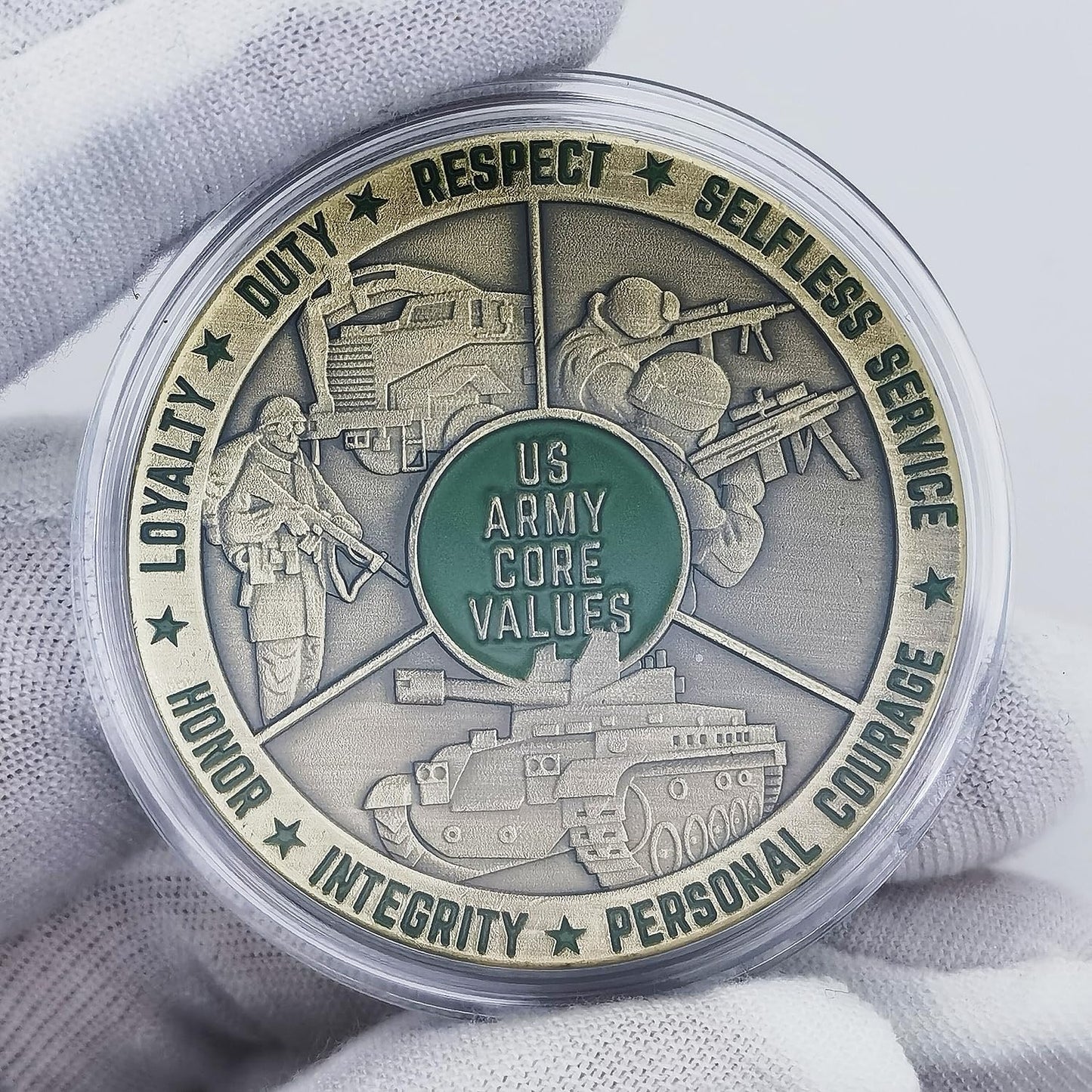 Glamtune US Army Core Values Challenge Coin – Premium Military Gift