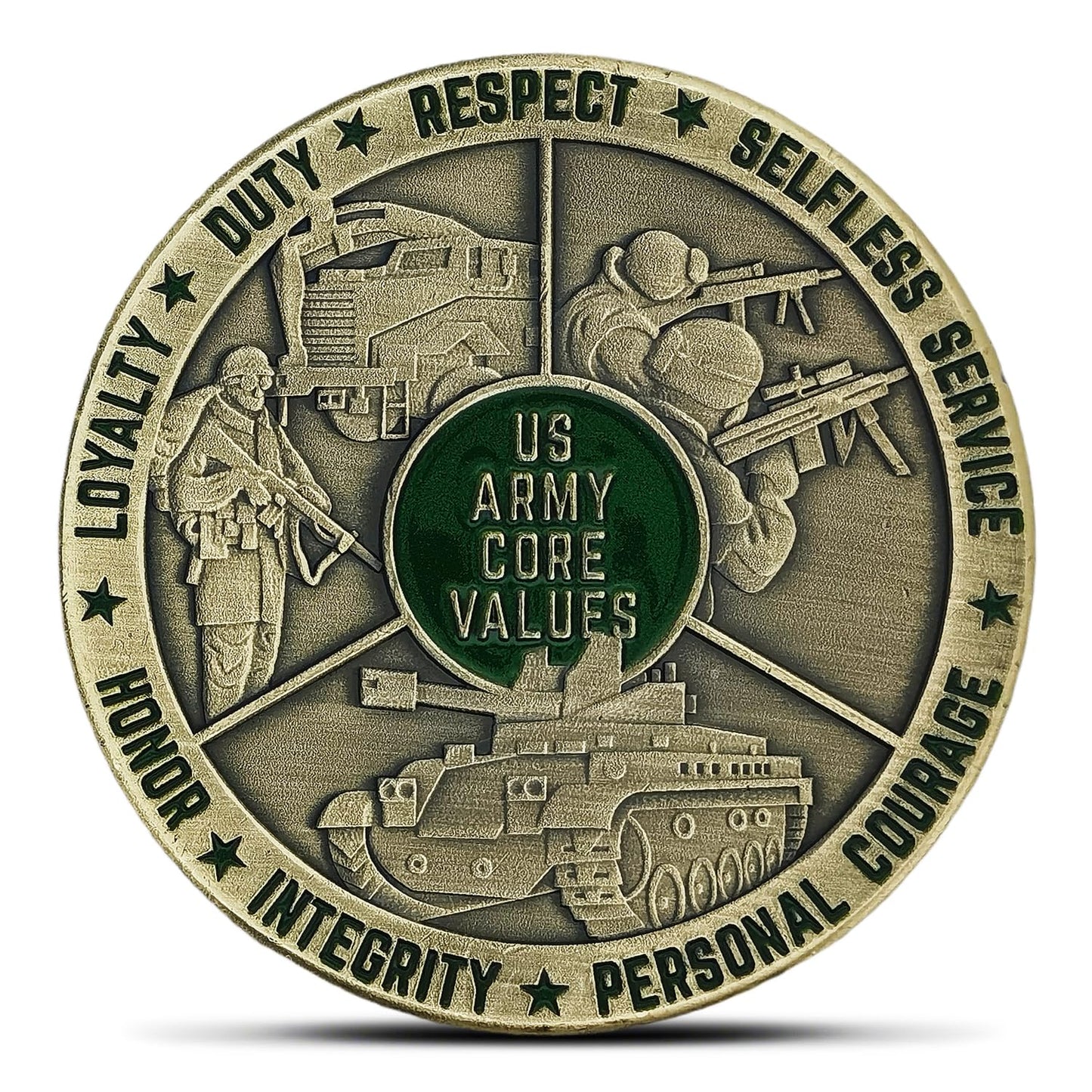 Glamtune US Army Core Values Challenge Coin – Premium Military Gift