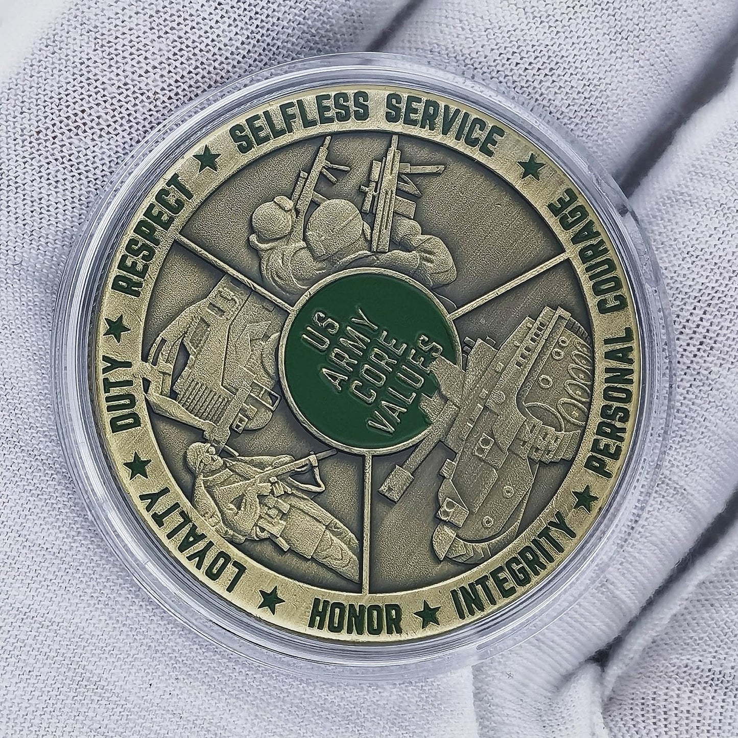 Glamtune US Army Core Values Challenge Coin – Premium Military Gift