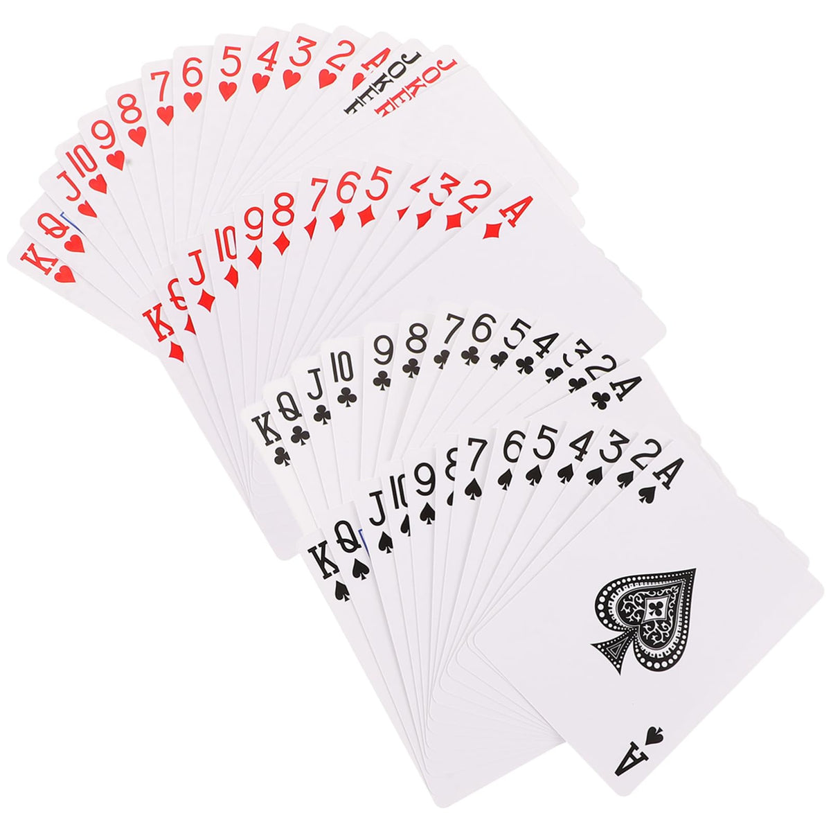 GLEAVI Blank Sublimation Playing Cards (One-Sided) – 54 Pcs White Heat Transfer Poker Deck for DIY Printing