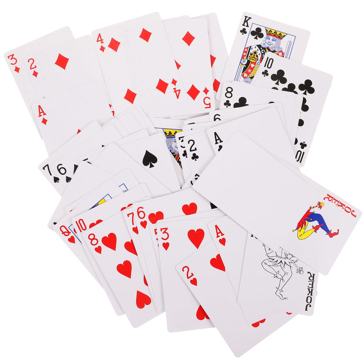 GLEAVI Blank Sublimation Playing Cards (One-Sided) – 54 Pcs White Heat Transfer Poker Deck for DIY Printing