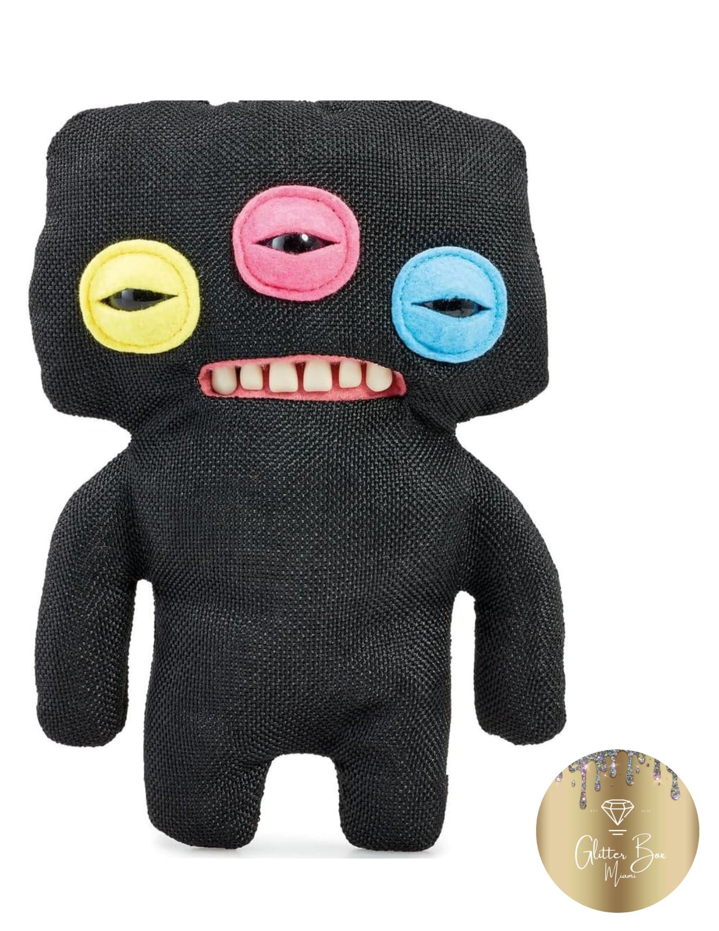 GLITTER BOX MIAMI Fugglers Laboratory Misfits Annoyed Alien Plush – Limited Edition Bundle with Sticker