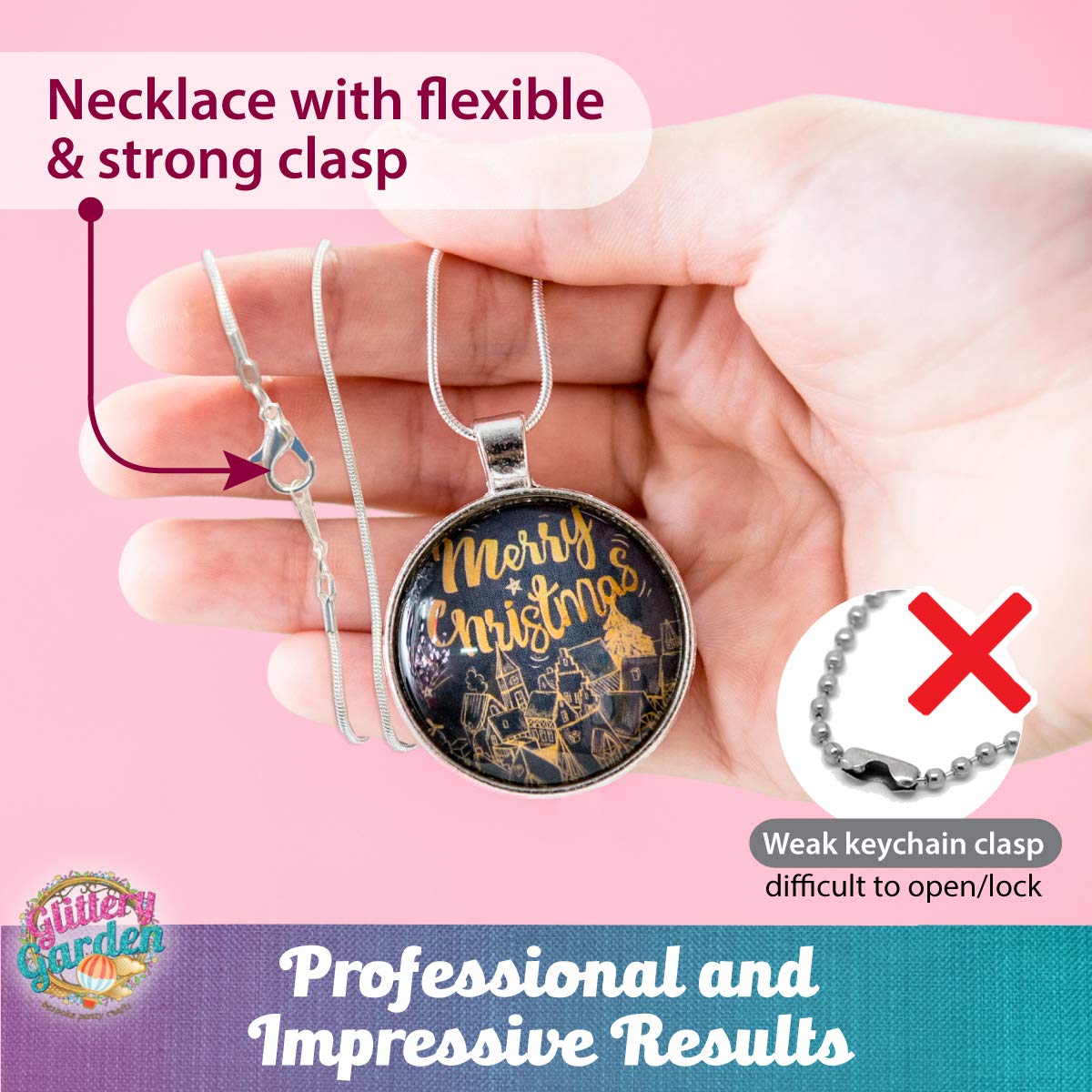 Glittery Garden Girls Jewelry Making Kit – Necklace & Bracelet Crafting Set
