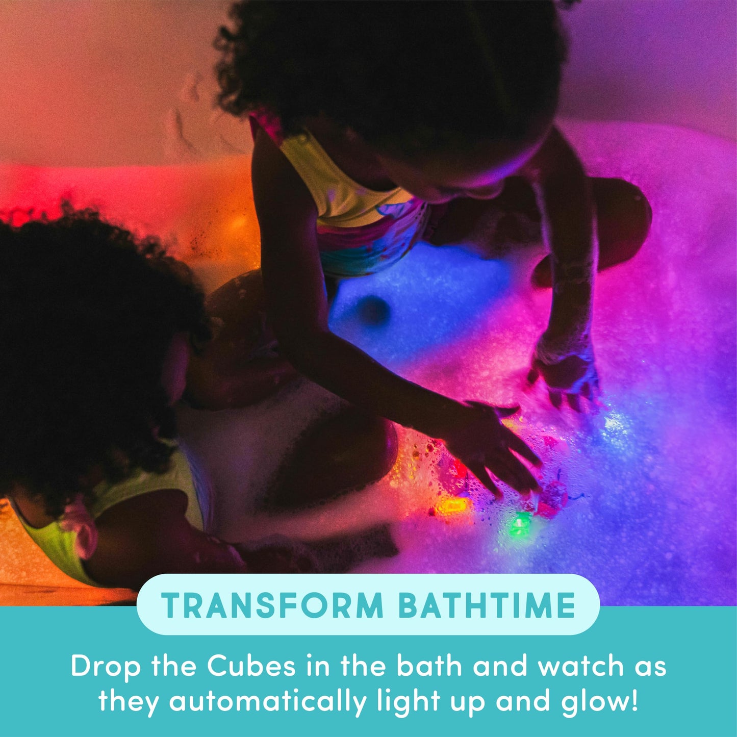 Glo Pals Water-Activated Light-Up Cubes Bundle – 12 Pack for Sensory Play | Primary Pals
