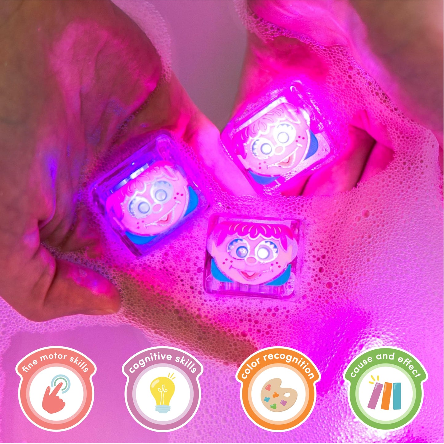 Glo Pals x Sesame Street Abby Cadabby Light-Up Cubes – Sensory Play Gift