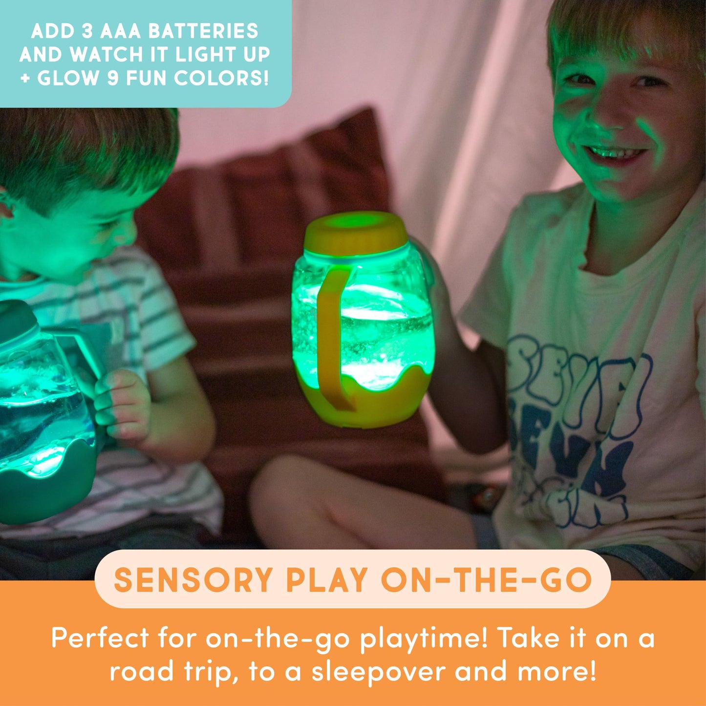 Glo Pals Play Pack Bundle: Light-Up Cubes, Sensory Jar & Fun Fillers