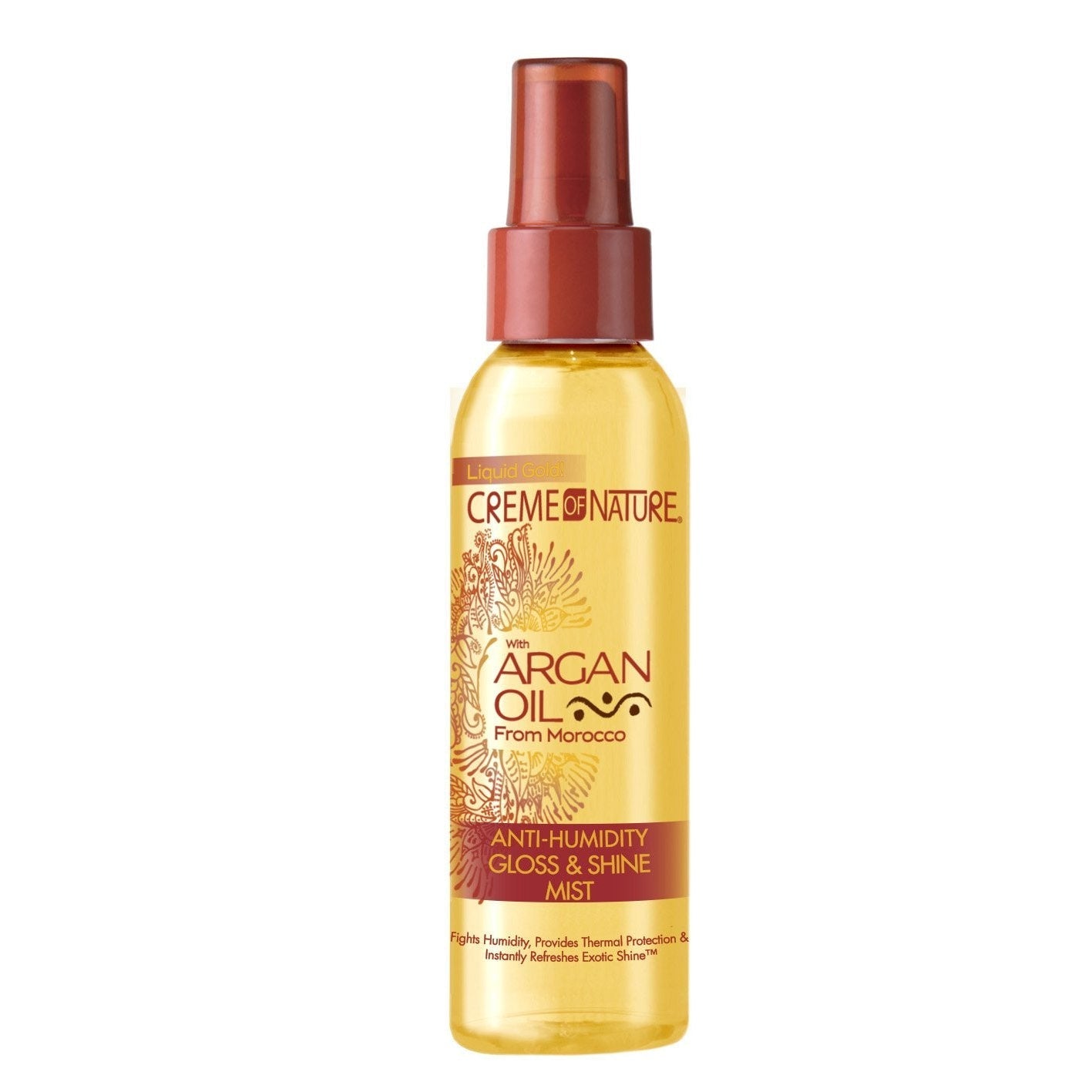 Creme of Nature Argan Oil Anti-Humidity Gloss & Shine Mist 4 oz / 118 ml - For Frizz Control & Radiant Shine