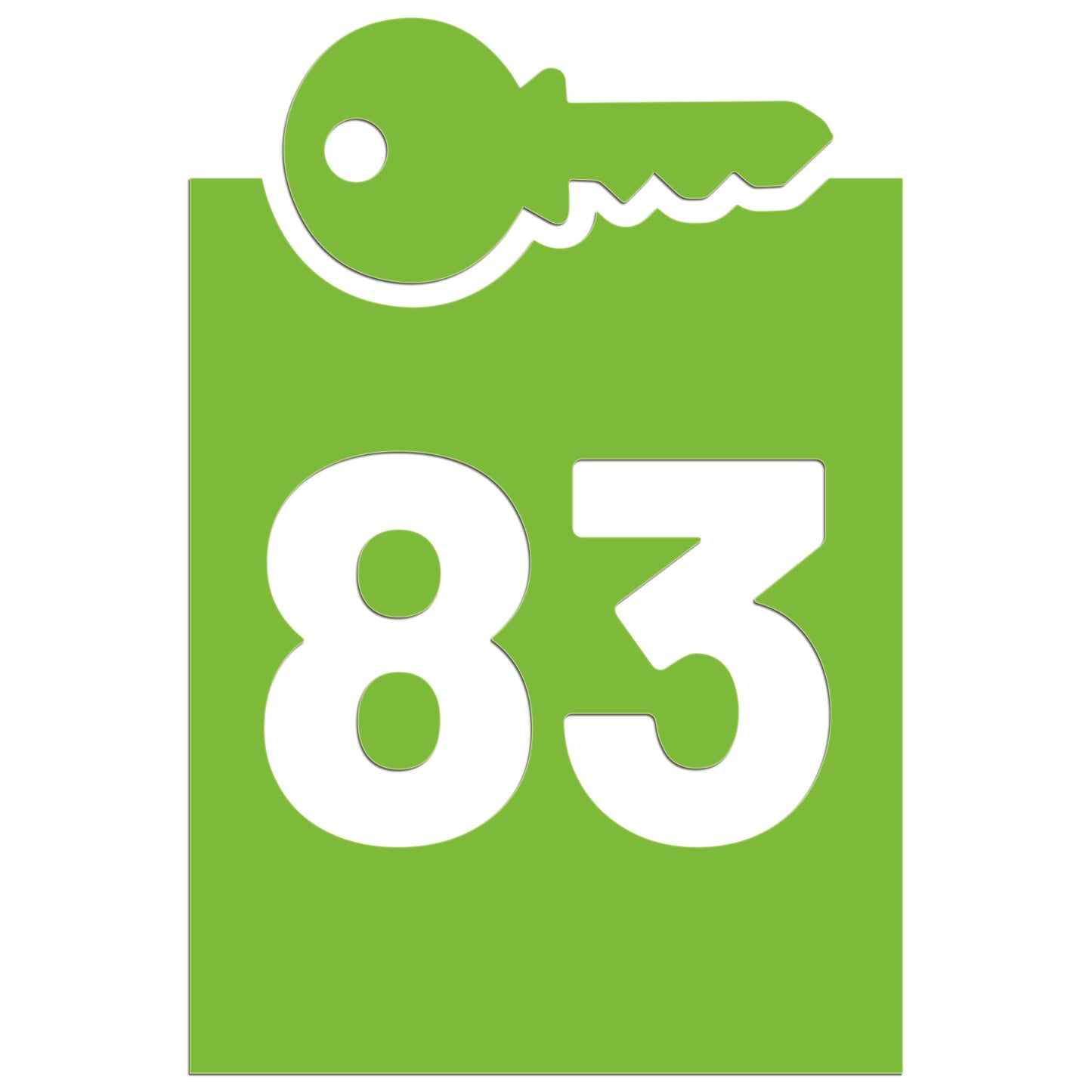 Wheelie Bin Key Sticker