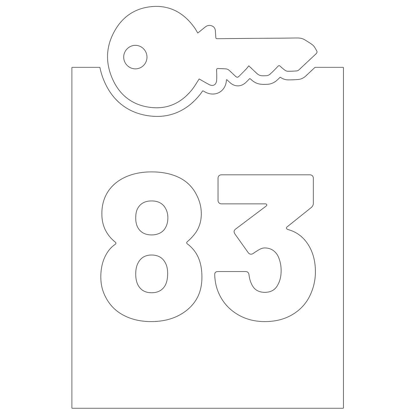 Wheelie Bin Key Sticker