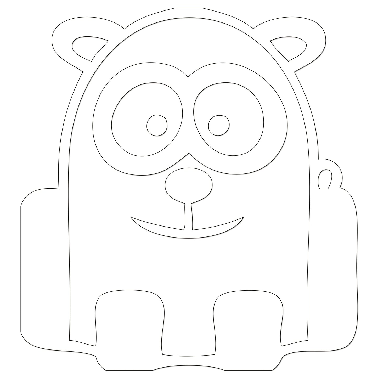 Funny Cartoon Panda Sticker