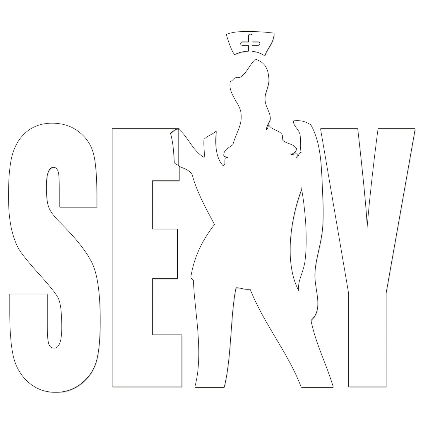 Sexy Nurse Sticker