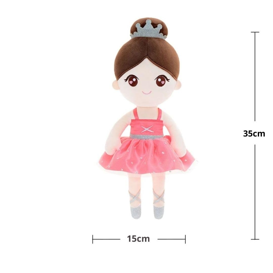 Gloveleya Baby Girl Ballet Plush Doll – Watermelon Red