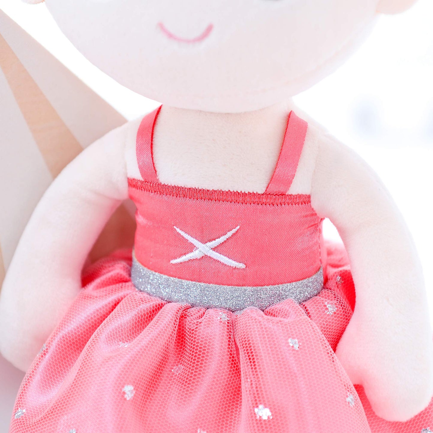 Gloveleya Baby Girl Ballet Plush Doll – Watermelon Red
