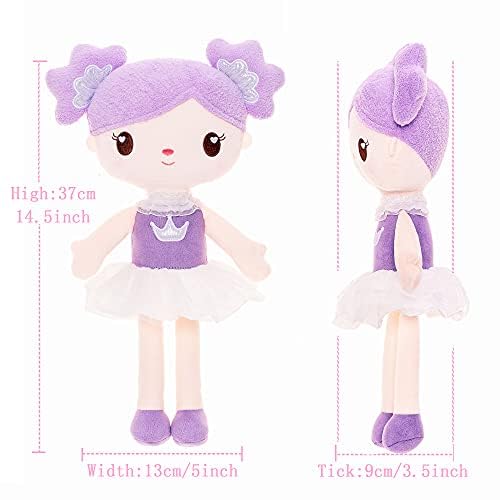 Gloveleya Candy Princess Plush Doll – Gift-Ready Purple Baby Doll for Girls