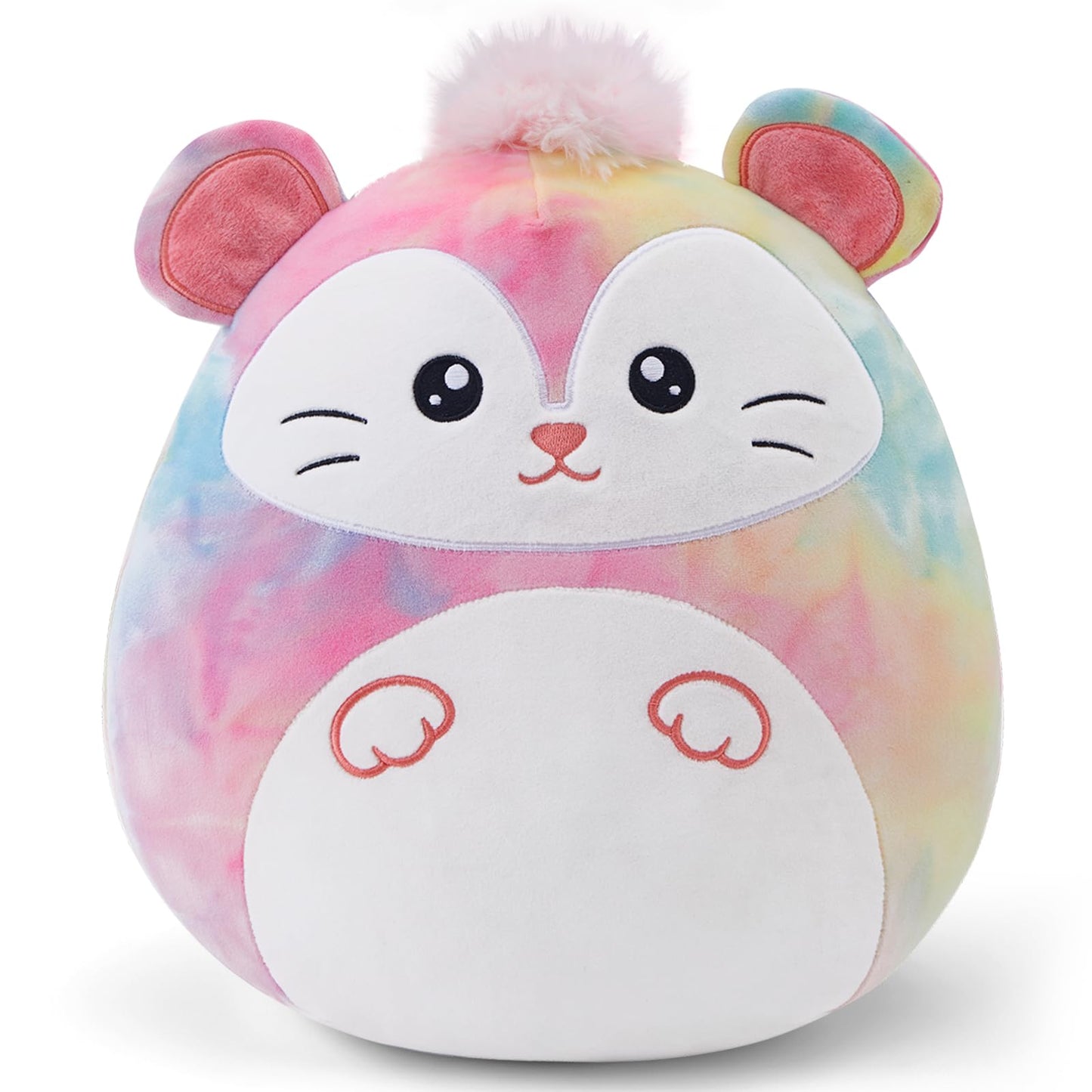 Glow Guards 12'' Rainbow Possum Plush Pillow – Soft Opossum Plush Toy, Cute Gift
