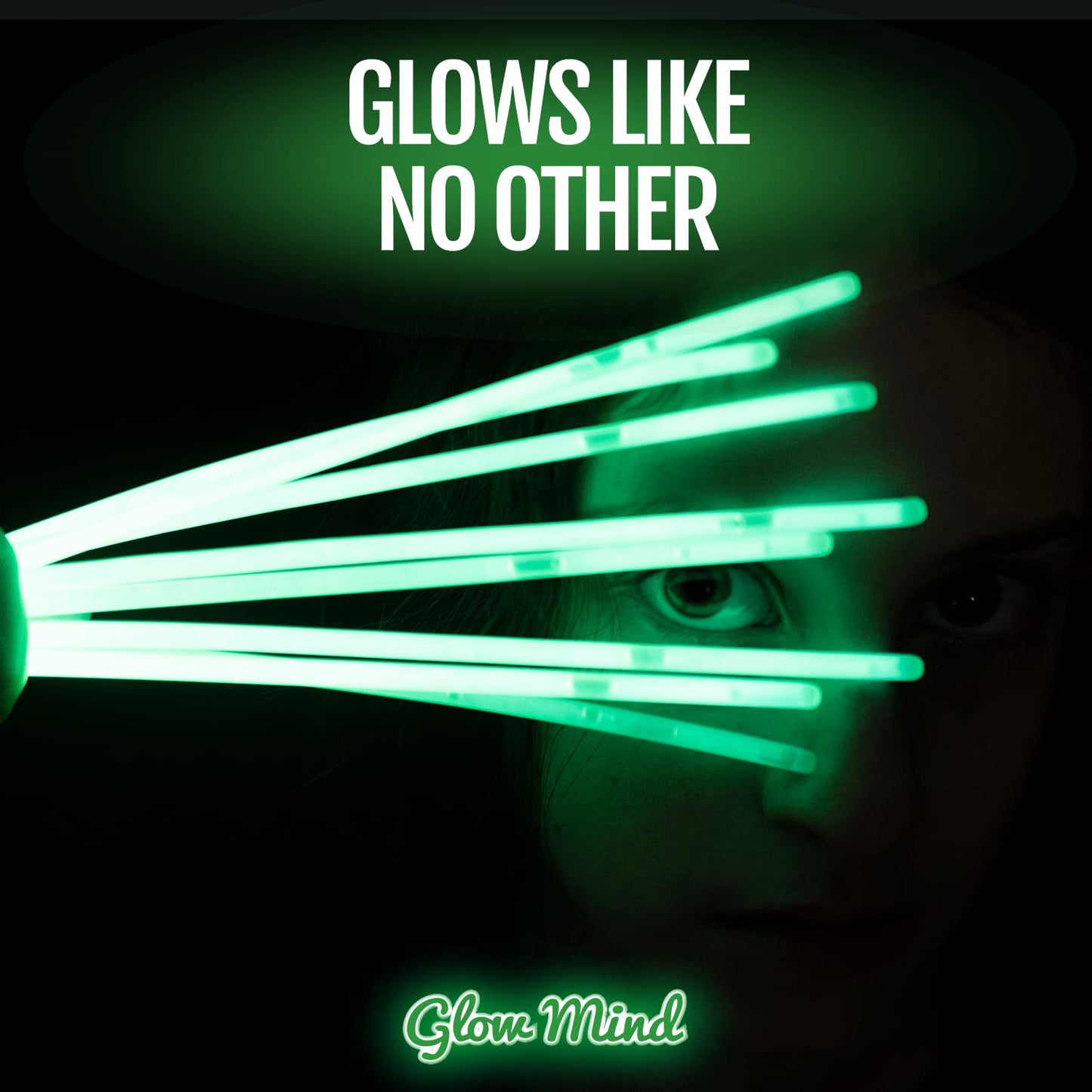Glow Mind 500 Ultra Bright Glow Sticks Bulk – 8-Inch Glow Party Pack with Bracelets & Necklaces