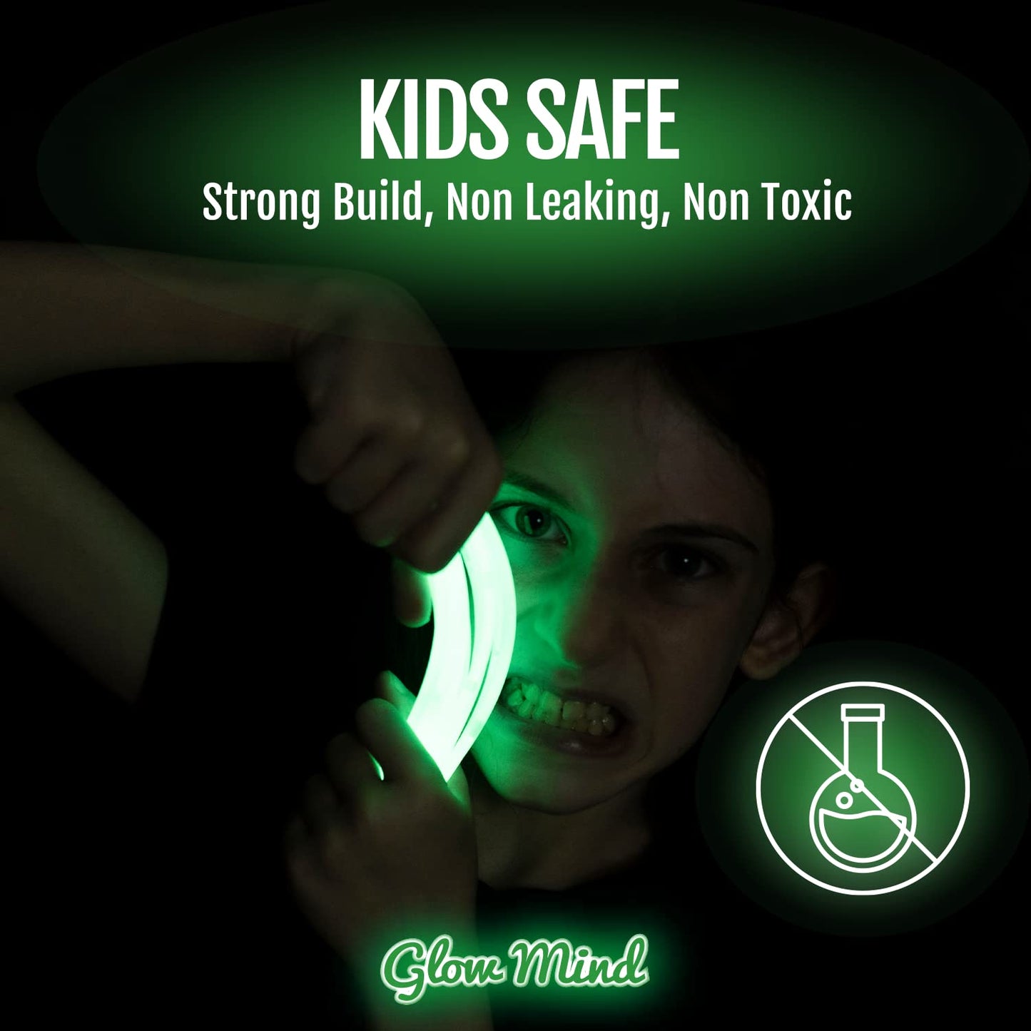 Glow Mind 400 Ultra-Bright Glow Sticks Bulk – 8-Inch Glow Party Supplies with Bracelets and Necklaces