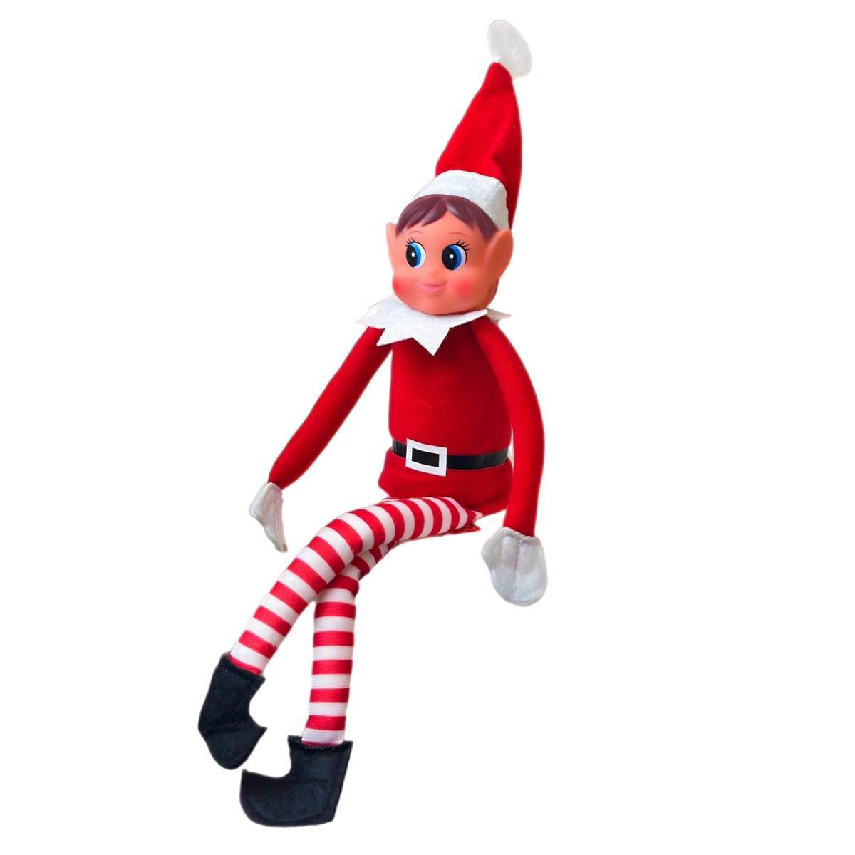 GLOW Wholesale Christmas Elf Behaving Badly Plush Toy – 12-Inch with Attachable Arms (Girl)