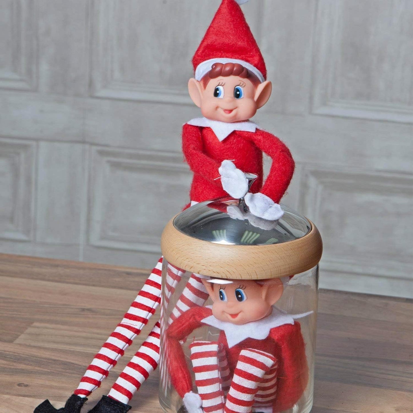 GLOW Wholesale Elfie & Elvie Set – Naughty Xmas Elves, Soft Body & Vinyl Face