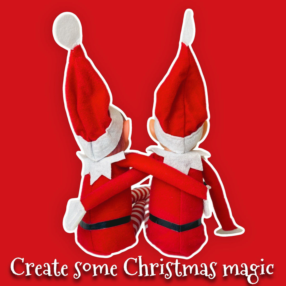 GLOW Wholesale Elfie & Elvie Set – Naughty Xmas Elves, Soft Body & Vinyl Face