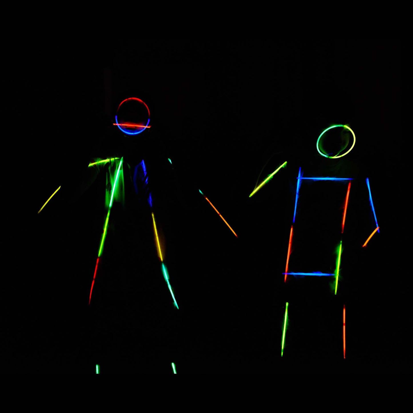 GLOW YGB 207 Glow Sticks Bulk Party Pack — 8” Glow Sticks with Bracelets & Connectors for Halloween & Camping