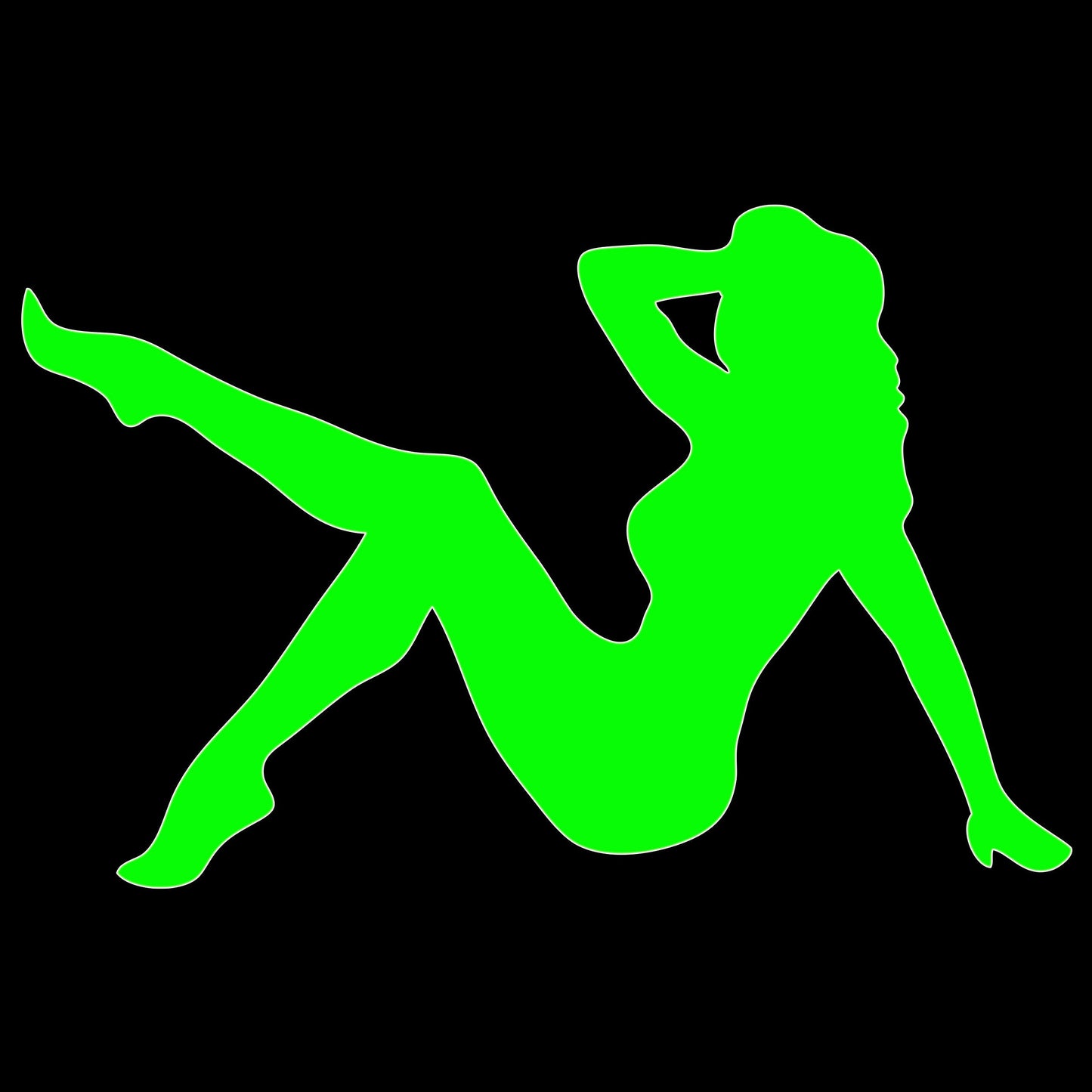Pin Up Girl Sticker