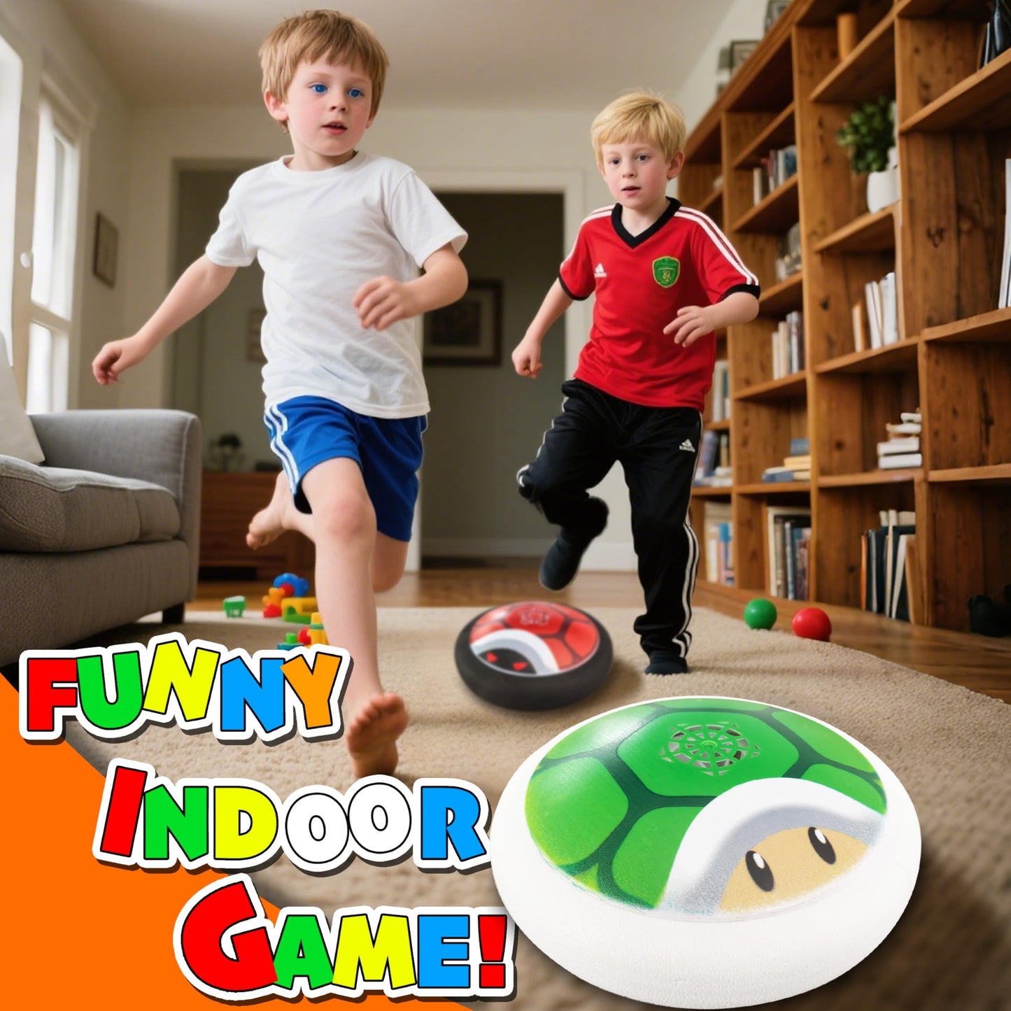 Glückpa 2 Pack Hover Soccer Ball – LED Light-Up Indoor Floating Soccer