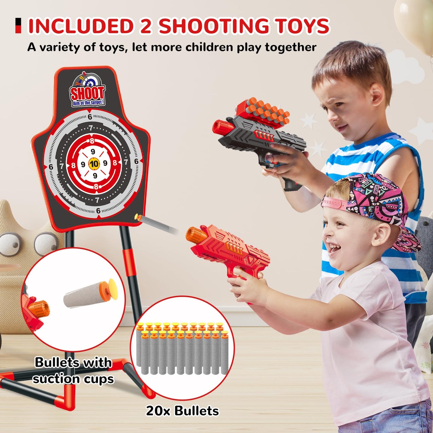 GMAOPHY LED Light-Up Archery Set – 2 Pack Bow & Arrow Toy with 20 Arrows for Kids 4-12