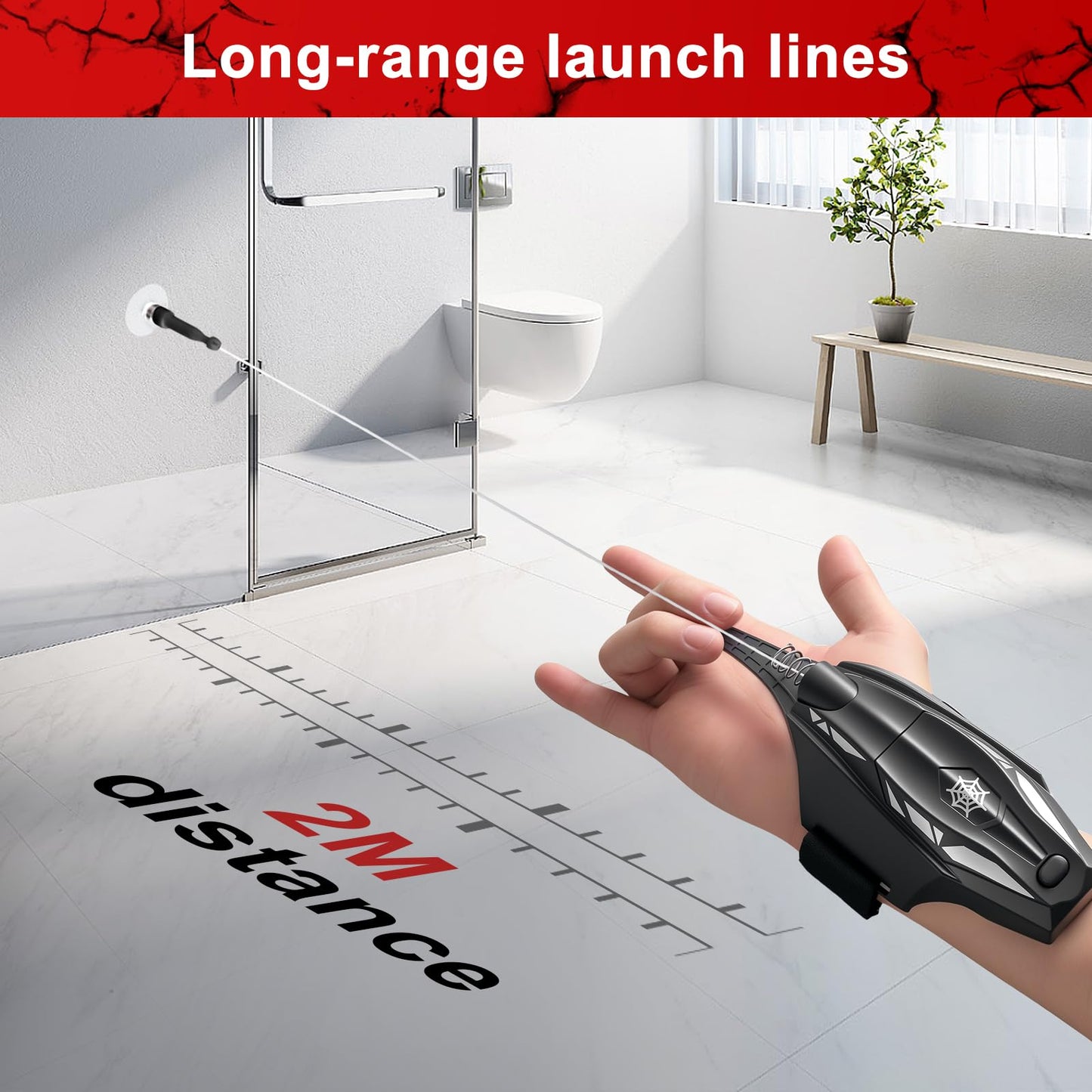 GMNIDO Spider Web Shooter Silk Launcher – Wrist Fidget Toy for Kids & Teens