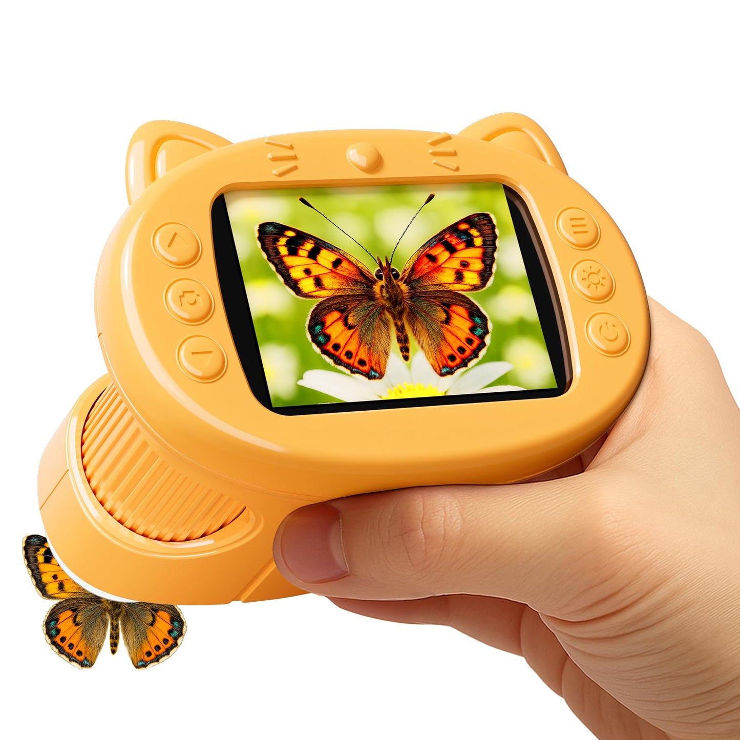 GMYGBY Handheld Digital Mini Microscope – 1000X, 4K IPS Screen, Portable STEM Toy for Kids
