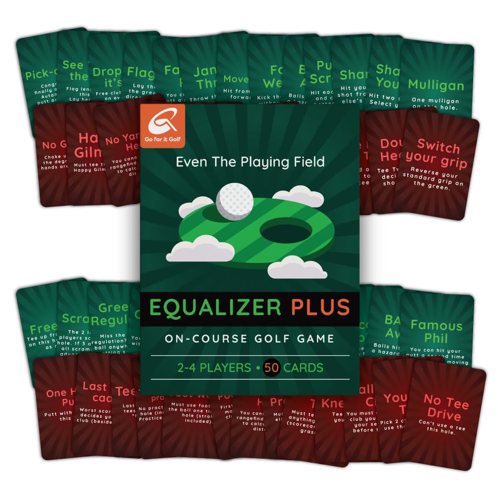 Equalizer On-Course Golf Card Game | Level the Field for All Skill Levels | Go For It Golf