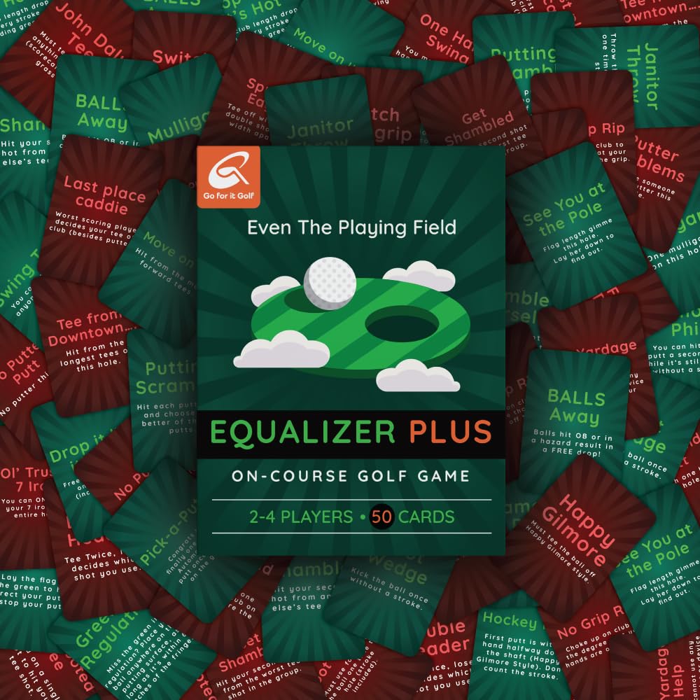 Equalizer On-Course Golf Card Game | Level the Field for All Skill Levels | Go For It Golf