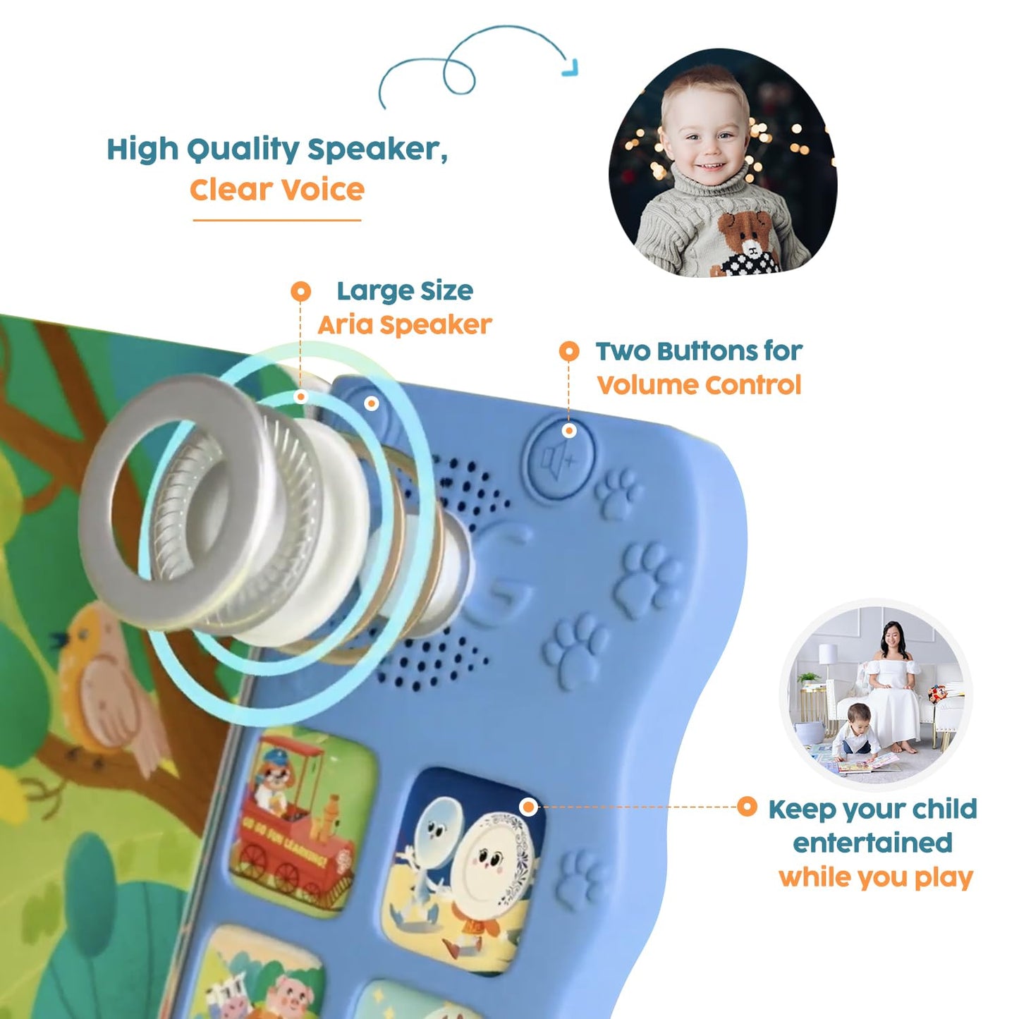 GO GO 9 Creative Animal Nursery Rhymes – Interactive Sound Book for Toddlers 1-3