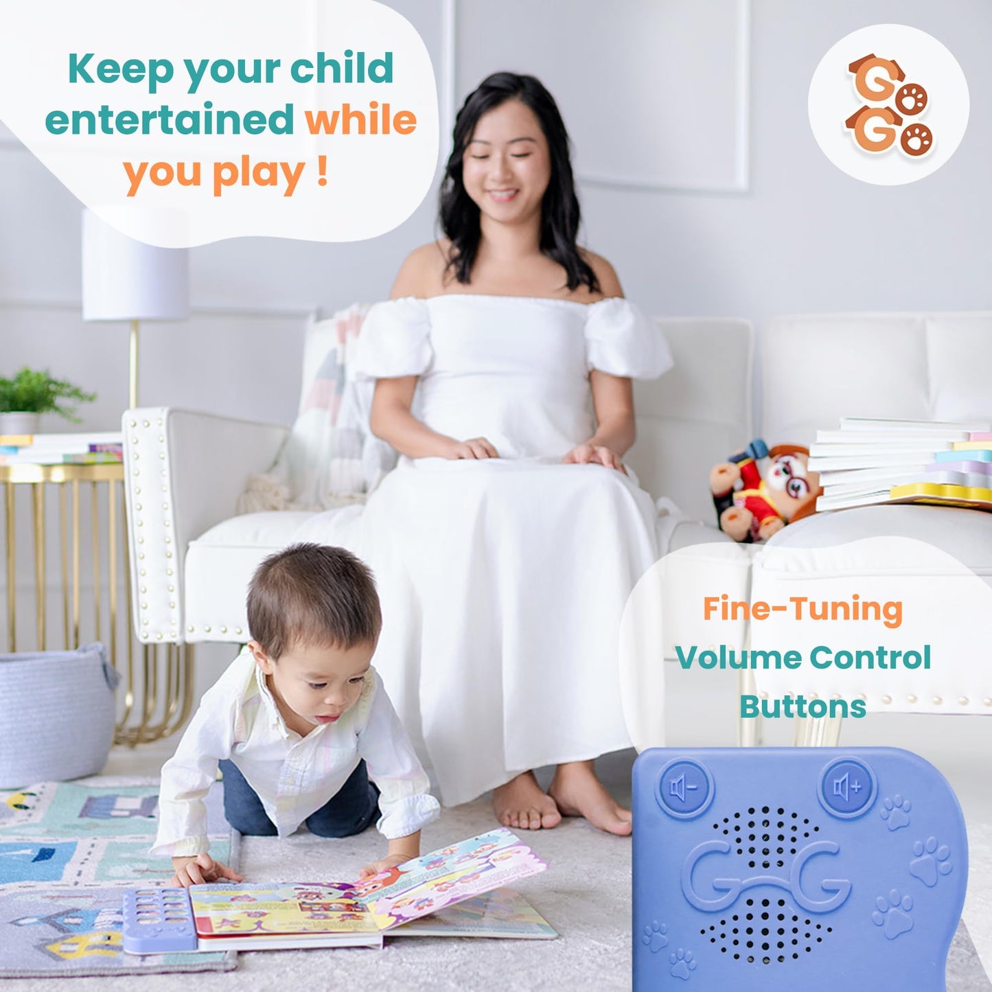 GO GO 9 Creative Animal Nursery Rhymes – Interactive Sound Book for Toddlers 1-3