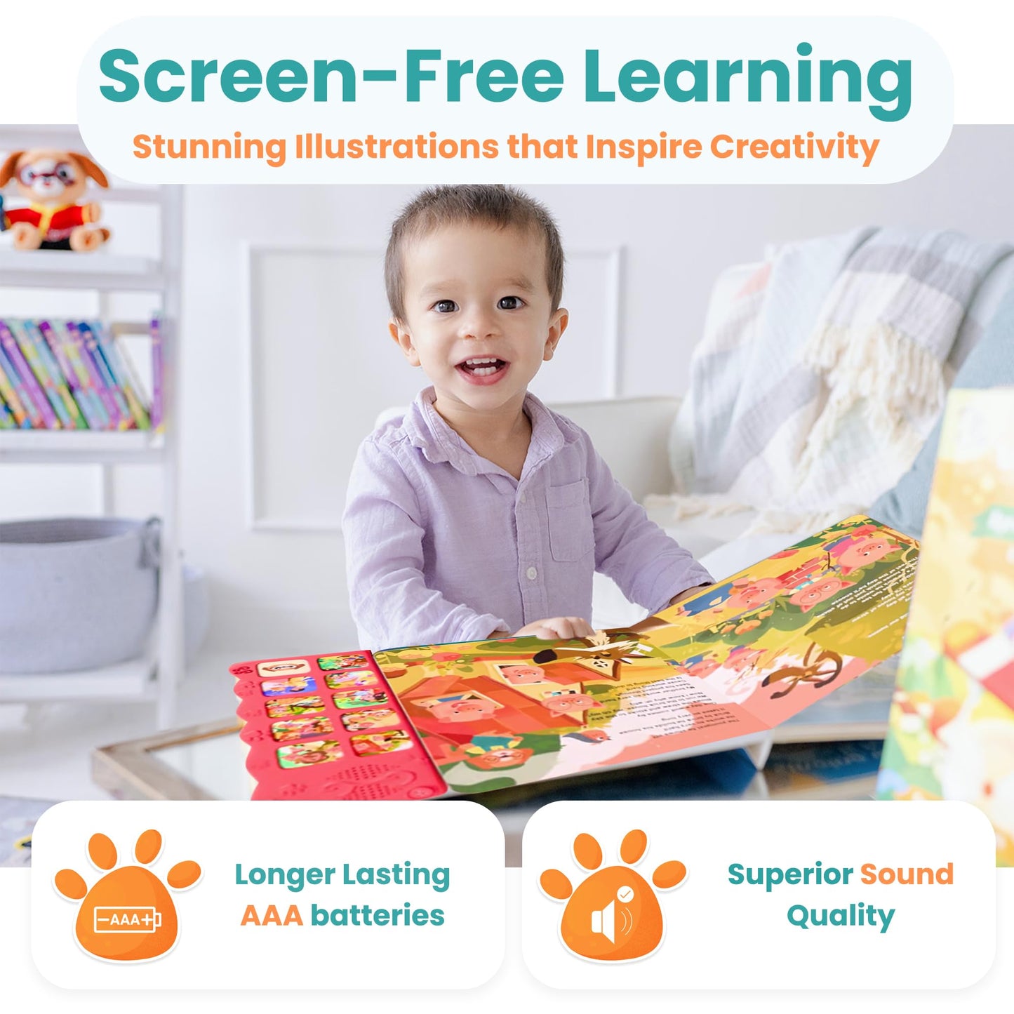 GO GO 9 Fairy Tale Songs – Interactive Musical Storybook for Toddlers 1-3
