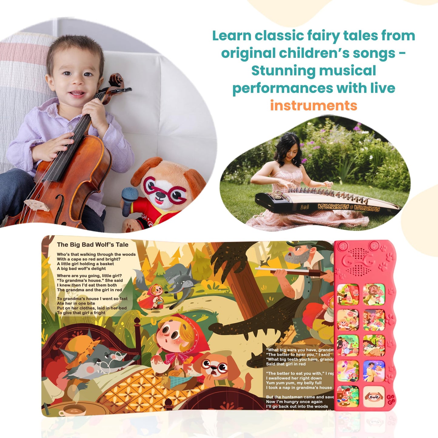 GO GO 9 Fairy Tale Songs – Interactive Musical Storybook for Toddlers 1-3
