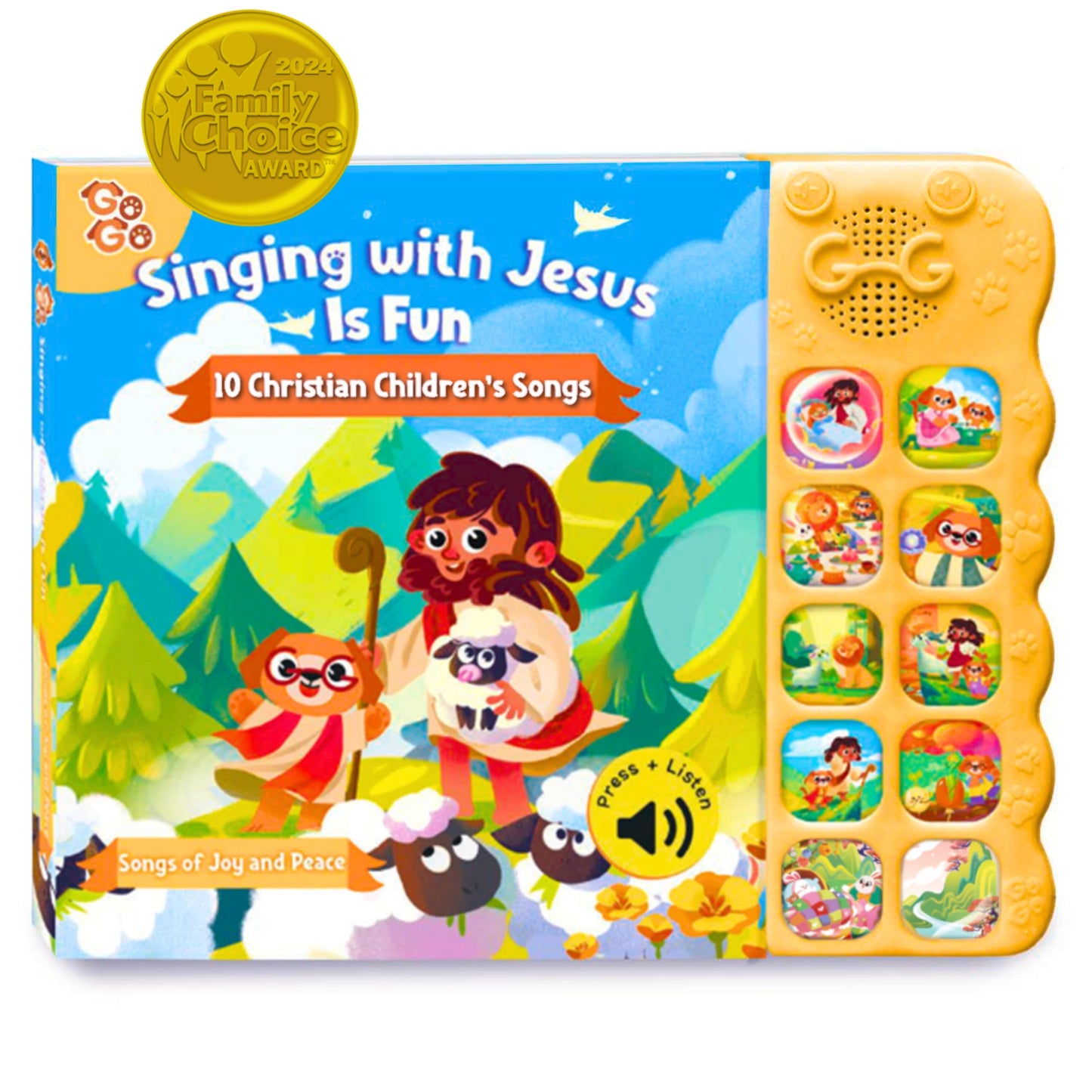 GO GO Bible Songs of Wisdom: Toddler Bible Songs Book – 10 Songs