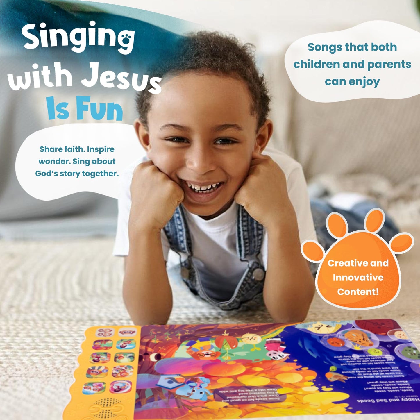 GO GO Bible Songs of Wisdom: Toddler Bible Songs Book – 10 Songs