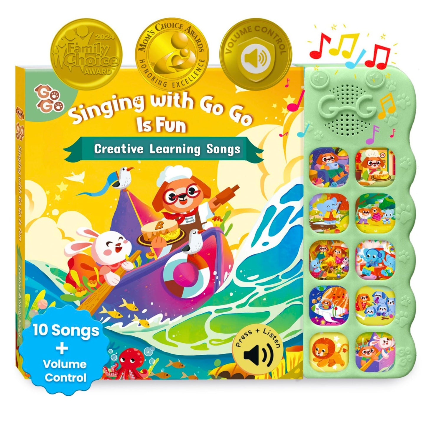 GO GO Creative Activity Nursery Rhymes: Interactive Music Book for Toddlers 1-3