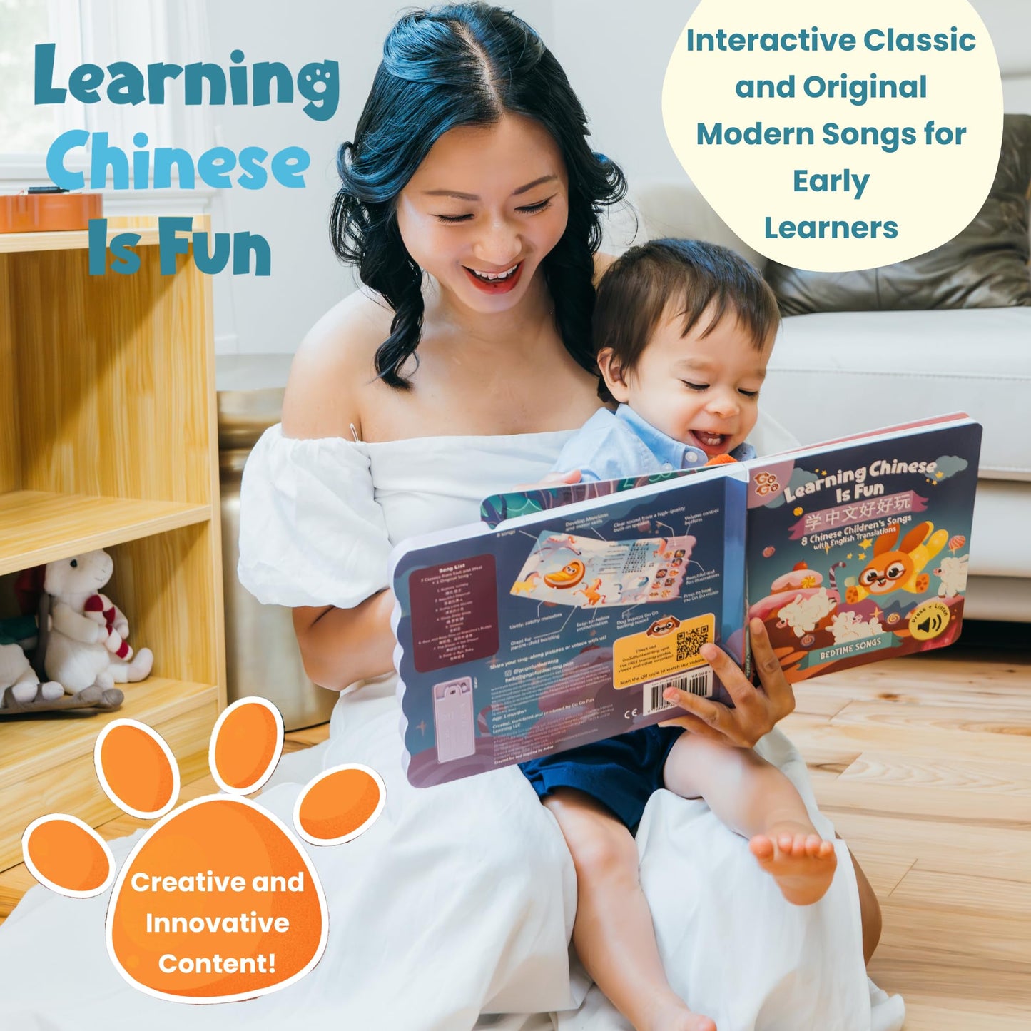 GO GO Learning Chinese is Fun Vol. 3 – Bilingual Chinese-English Song Book for Kids