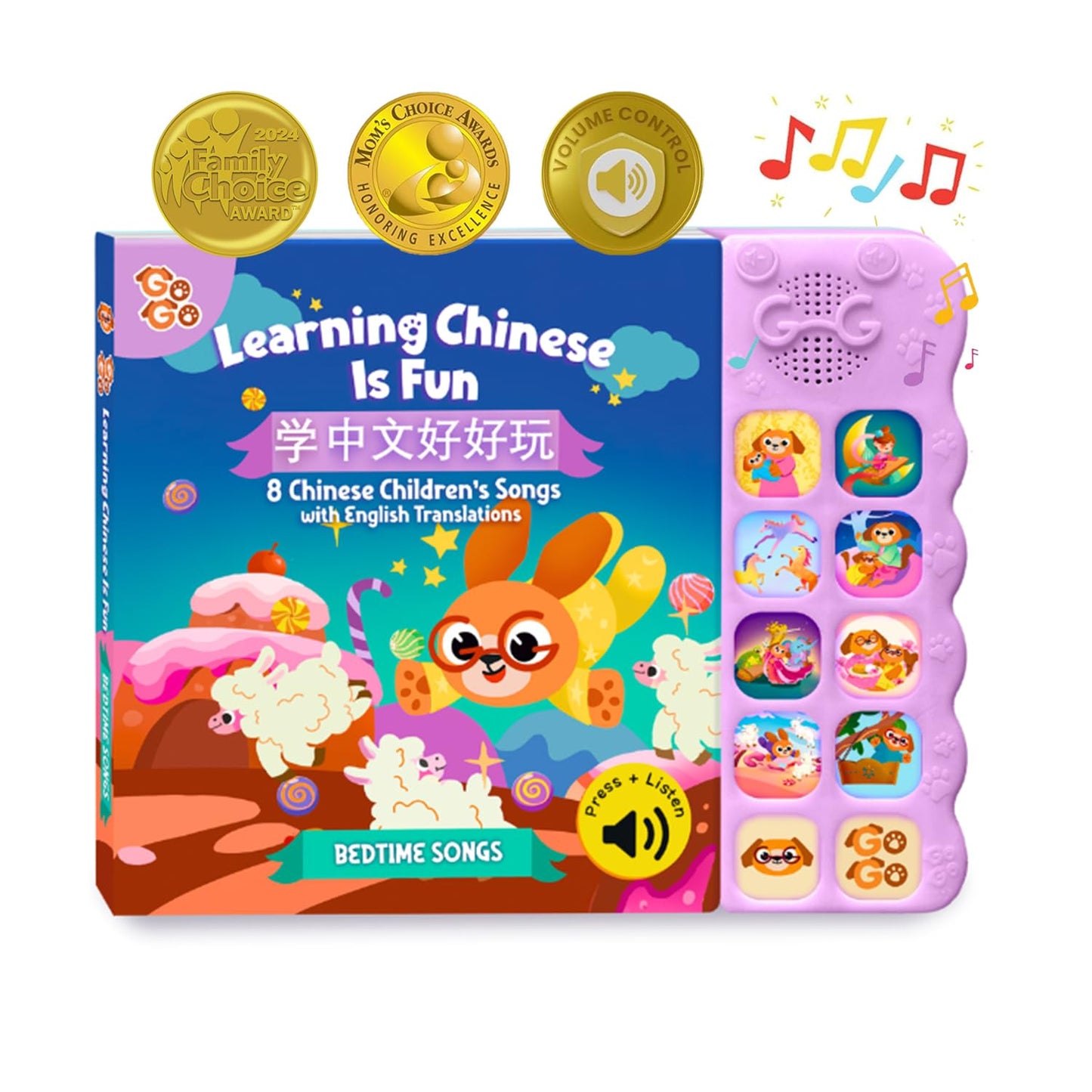 GO GO Learning Chinese is Fun Vol. 3 – Bilingual Chinese-English Song Book for Kids