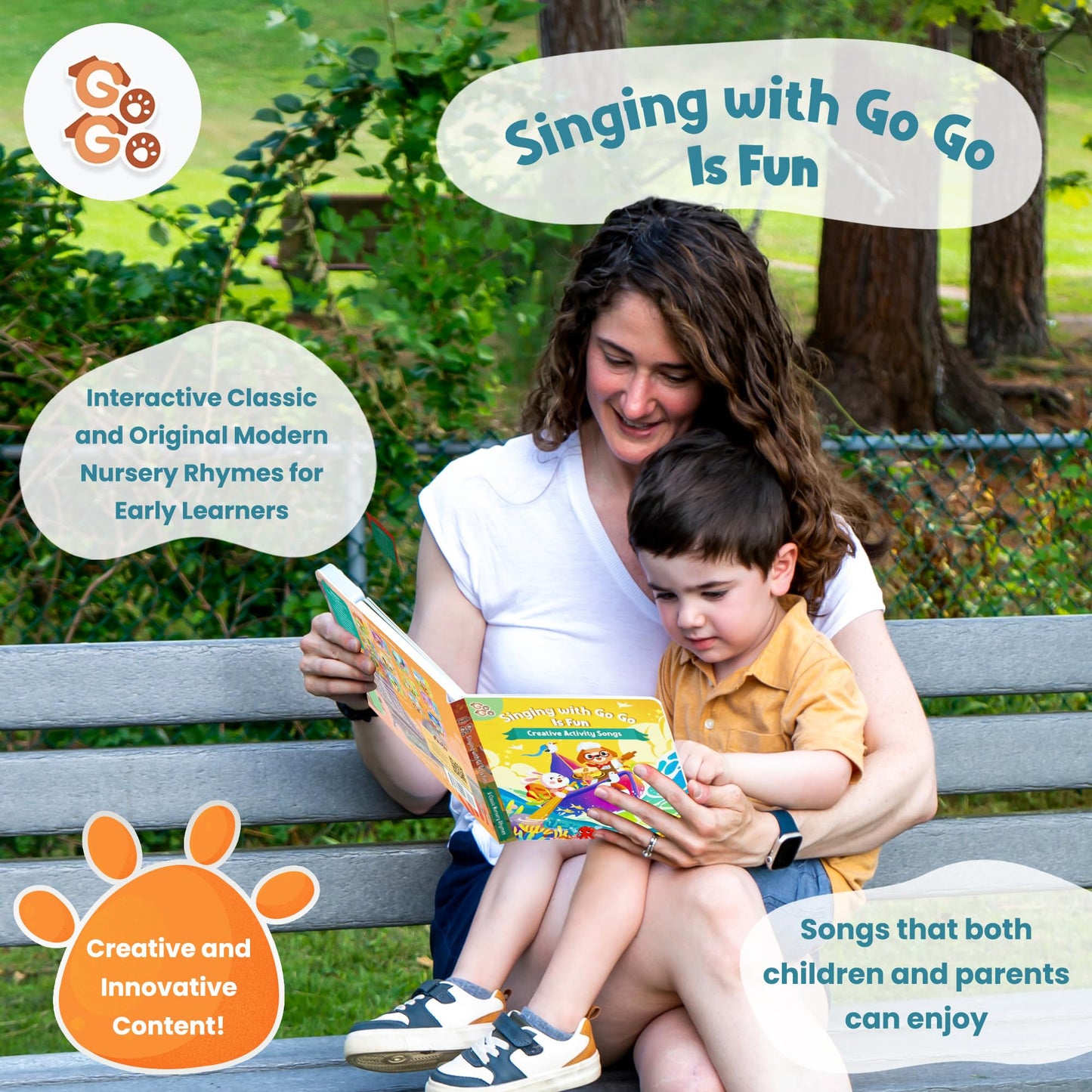 GO GO Creative Activity Nursery Rhymes: Interactive Music Book for Toddlers 1-3