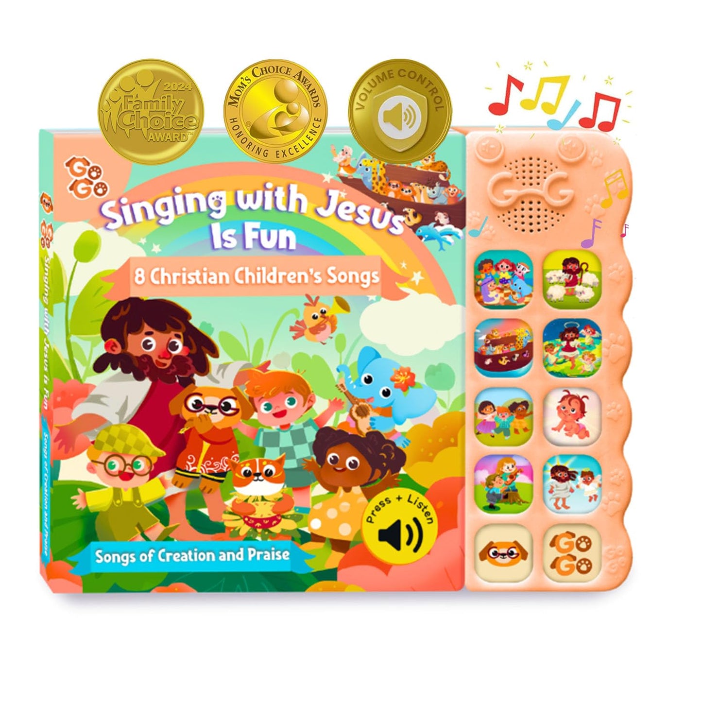 GO GO Songs of Creation and Praise: Interactive Bible Toy for Toddlers 1-5