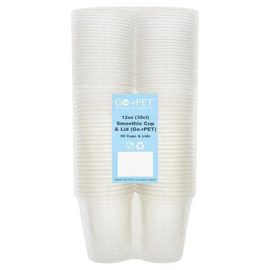 Go-rPET 500 Smoothie Cup & Lid Clear 30cl (Case of 10)