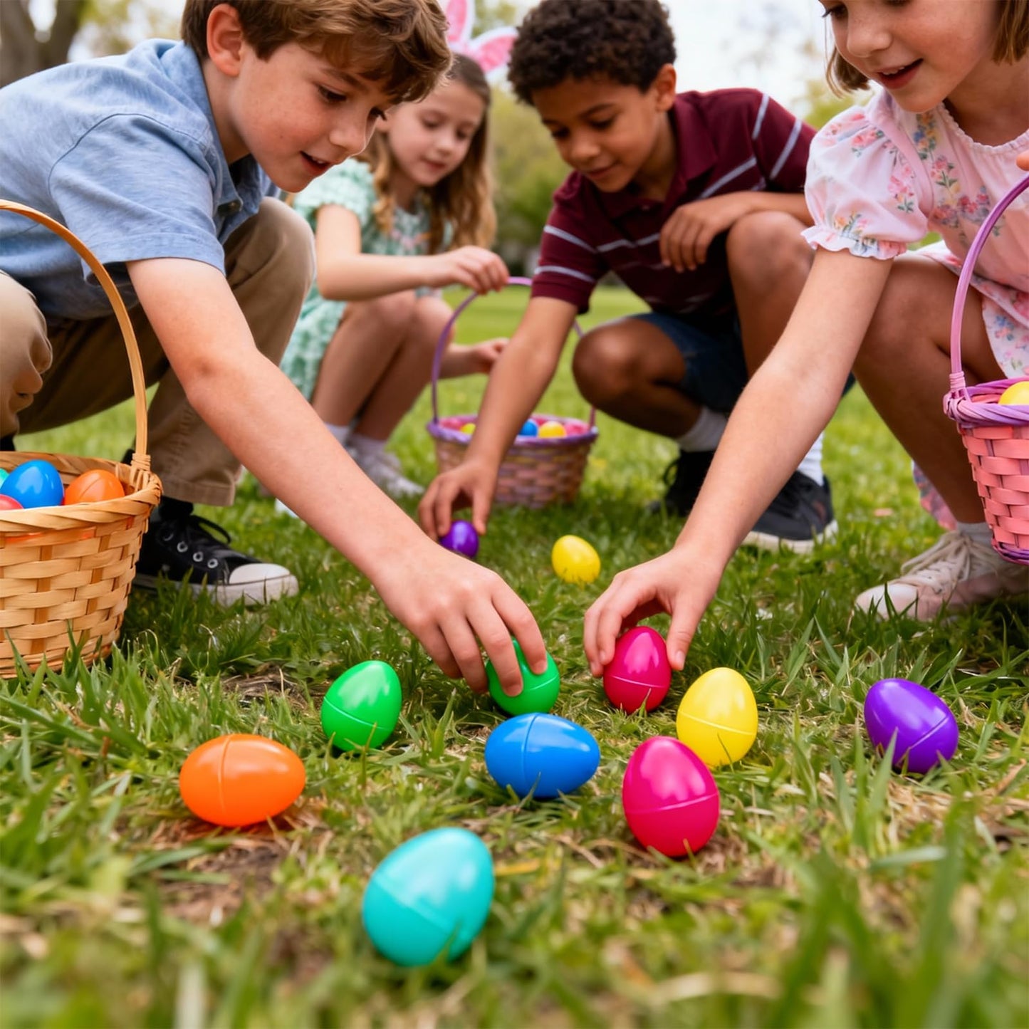 GOAUS Prefilled Easter Eggs with Toys – 240 Pcs, 120 Fully Filled Eggs for Egg Hunts