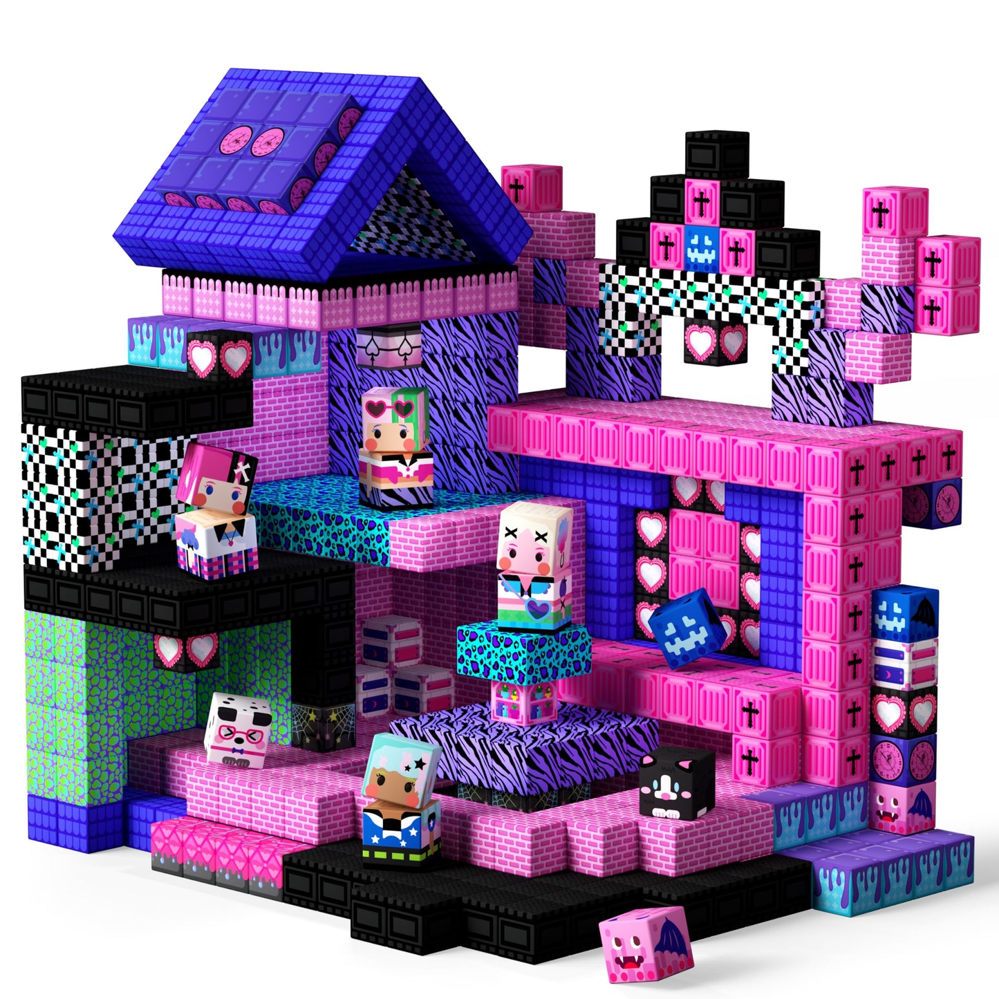GobiDex 100PCS Magnetic Blocks for Girls – Build MagWonder with Magnet Building Toys Set (1 inch)